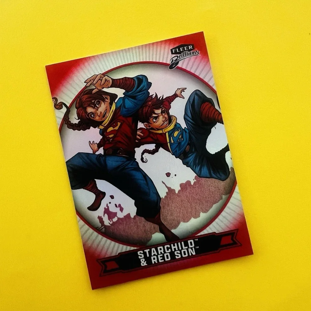 2025 Upper Deck Fleer Brilliants Superman Starchild & Red Son Red Parallel #29